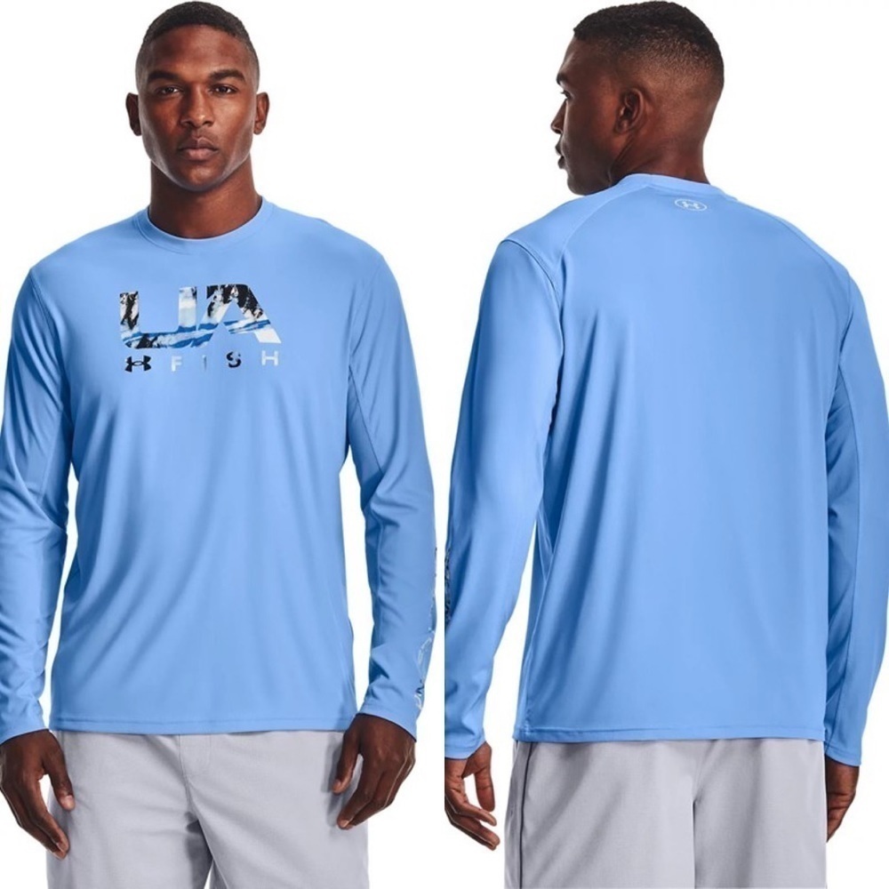 UNDER ARMOUR - NWT MENS ISO-CHILL SHOREBREAK FILL LONG-SLEEVE T-SHIRT Size Small